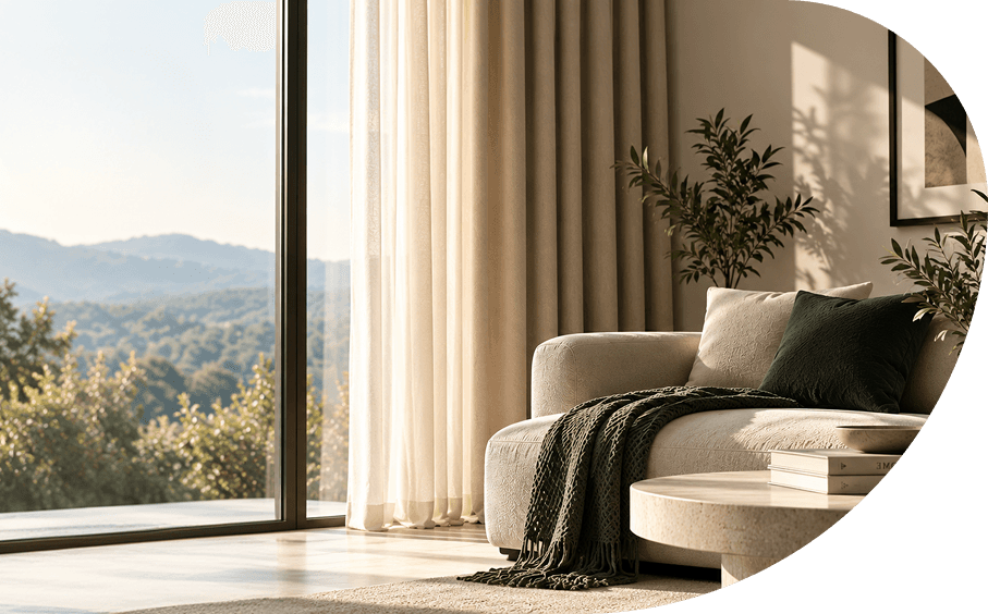 Kinetic Drapes curtain and blind collection